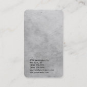 Gray Background Simple Plain Trendy Consultant Visitekaartje (Achterkant)