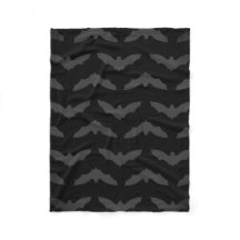 Gray Bat Silhouette Pattern