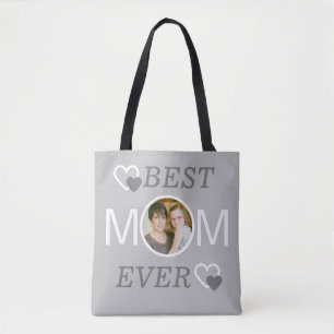 Gray Best Mam Ever Persoonlijke Moederdag Foto Draagtas