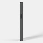 Gray Black Bold Monogram Modern Jouw naam Initiale Case-Mate iPhone Case (Achterkant / Rechts)