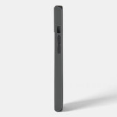 Gray Black Bold Monogram Modern Jouw naam Initiale Case-Mate iPhone Case (Achterkant / Links)