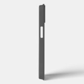 Gray Black Bold Monogram Moderne Minimale Naam Case-Mate iPhone Case (Achterkant / Rechts)