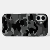 Gray Black Camo Case-Mate iPhone Case (Achterkant (horizontaal))