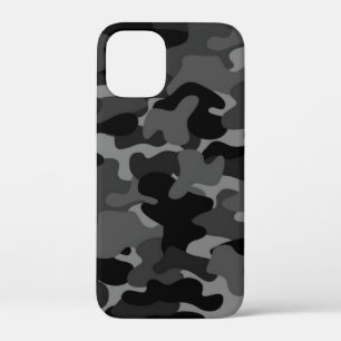 Gray Black Camo iPhone 12 Mini Hoesje
