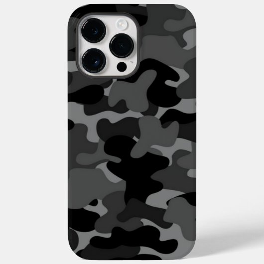 Gray Black Camo Case-Mate iPhone Case (Achterkant)