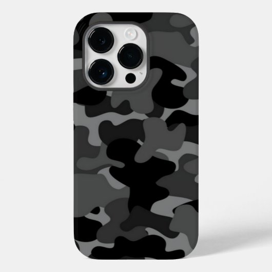 Gray Black Camo Case-Mate iPhone Case (Achterkant)