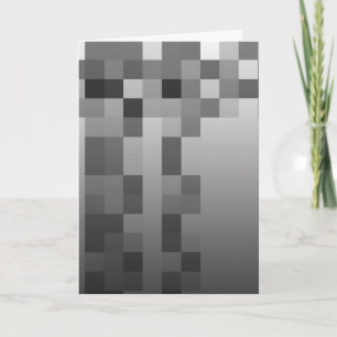 Gray, Black en White Squares Pattern. Kaart