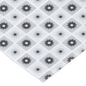 Gray/Black Floral Pattern Tablecloth Tafelkleed (Gekanteld)