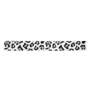 Gray Black Leopard Animal Print Patroon Lint