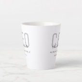 Gray Black Name CEO Latte Mok (Voorkant)