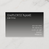 Gray Black Ombre Visitekaartje (Achterkant)