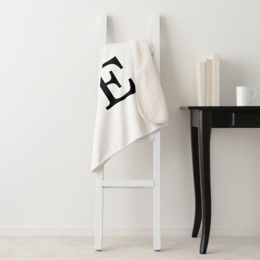 Gray Black Script Love Huwelijk Sherpa Deken (In situ)