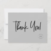 Gray Black White Company Logo Merci social (Devant)