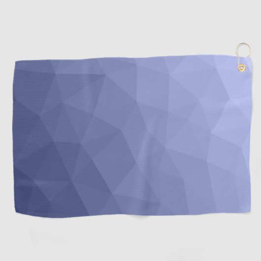 Gray Blue gradient geometric mesh pattern Golfhanddoek (Horizontaal)