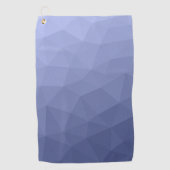 Gray Blue gradient geometric mesh pattern Golfhanddoek (Voorkant)