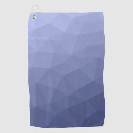 Gray Blue gradient geometric mesh pattern Golfhanddoek (Voorkant)