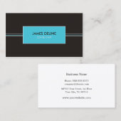 Gray Blue Minimalist Consultant Visitekaartje (Voorkant / Achterkant)