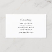 Gray Blue Minimalist Consultant Visitekaartje (Achterkant)