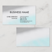 Gray Blue White Creative Chic Modern Visitekaartje (Voorkant / Achterkant)