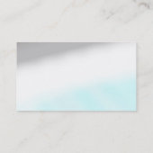 Gray Blue White Creative Chic Modern Visitekaartje (Achterkant)