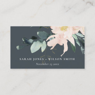 GRAY BLUSH FLORAL WATERVERF WEBSITE RSVP VISITEKAARTJE