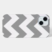 Gray Bold Chevron Case-Mate iPhone Case (Achterkant (horizontaal))