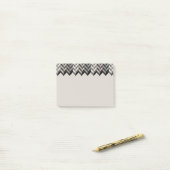 Gray Borderbone Stripes Pattern Post-it® Notes (Op bureau)