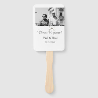 Gray bow cheers to 60 years anniversary wedding  handwaaier