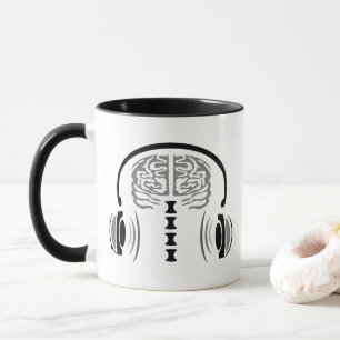 Gray Brain Aanbieding aan muziek Mok