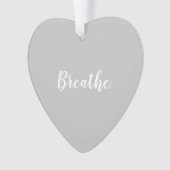 Gray Breathe Ornament de Noël en forme de coeur (devant)