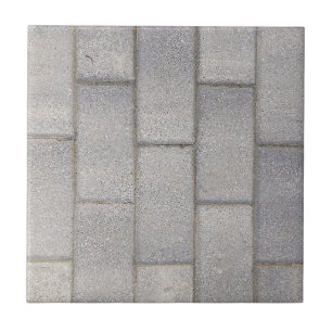 Gray Brick Cement Sidewalk Tegeltje
