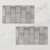 Gray Brick Cement Sidewalk Visitekaartje (Voorkant / Achterkant)
