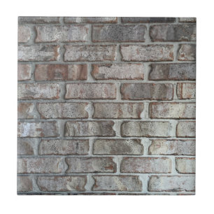 Gray Brick Wall Grunge Bricks Background Texture Tegeltje