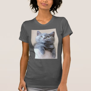 Gray British Shorthair Cat T-shirt