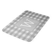 Gray Buffalo Pset Monogram Bath Mat (Gekanteld)