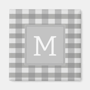 Gray Buffalo Pset Monogram Magnet Magneet