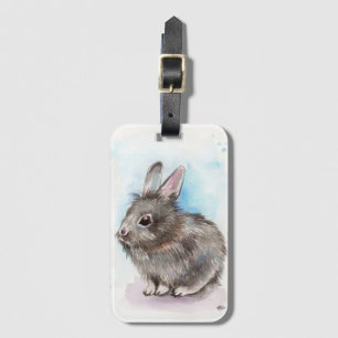 Gray Bunny Bagagelabel