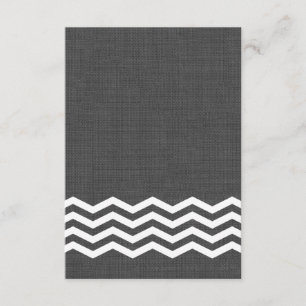 Gray Burlap RSVP Kaartje