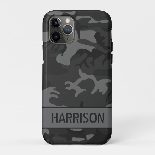 Gray Camouflage Case-Mate iPhone Case (Achterkant)