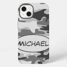 Gray Camouflage Naam gepersonaliseerd