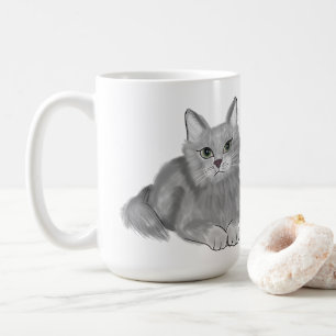 Gray Cat mama Koffiemok