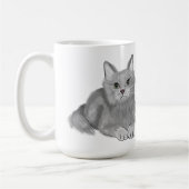 Gray Cat mama Koffiemok (Links)