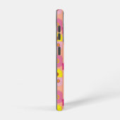 Gray Cat Reaching for Flowers Samsung Galaxy Case Hoesje (Rechterkant)