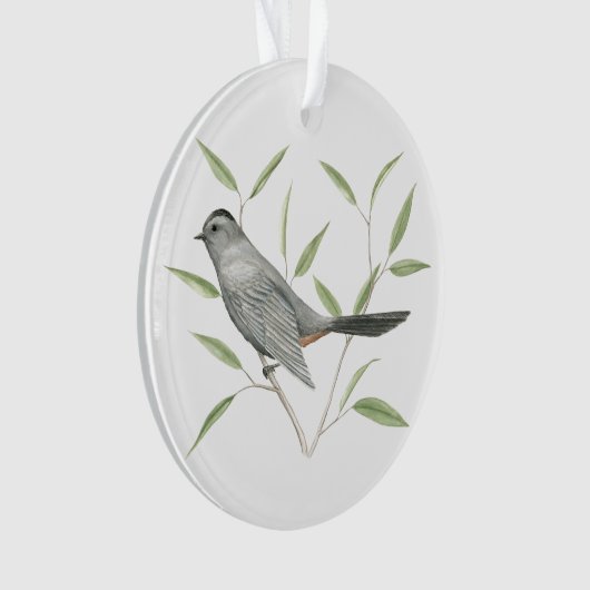 Gray Catbird Ornament (voorkant)