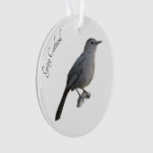 Gray Catbird Ornament (voorkant)