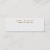Gray Celestial Stars Stud Earring Display Kaart Mini Visitekaartje (Voorkant)