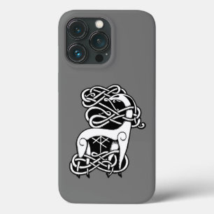Gray Celtic/Noordse hert iPhone 13 Pro Hoesje