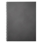 Gray Chalkboard Background Black Chalk Board Notitieboek (Voorkant)