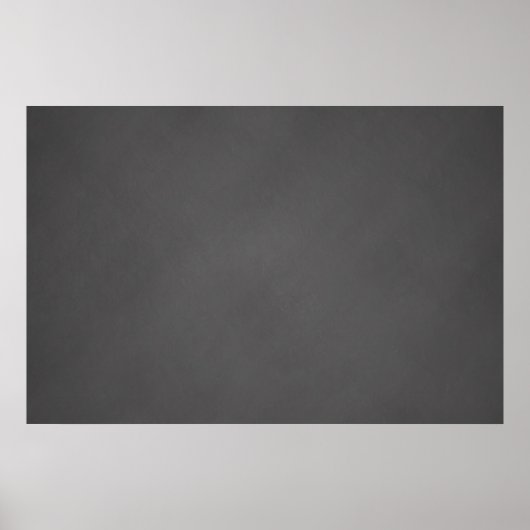 Gray Chalkboard Background Black Chalk Board Poster (Voorkant)