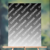 Gray (changeable color) Ombre & Text Pattern (Neutre)